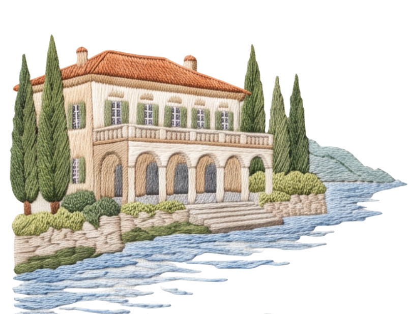 Villa Cipressi Illustration